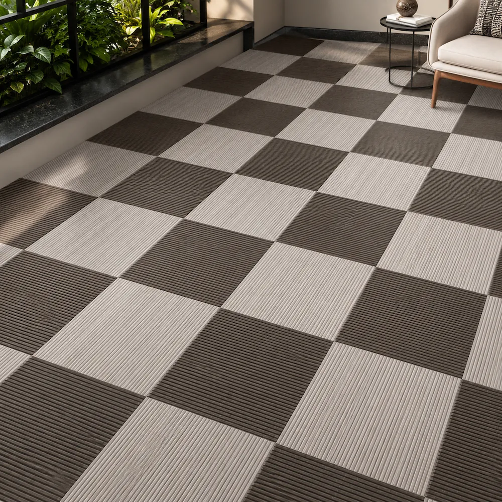 Dual Tone Checkered Vitrified Tile - Image 2