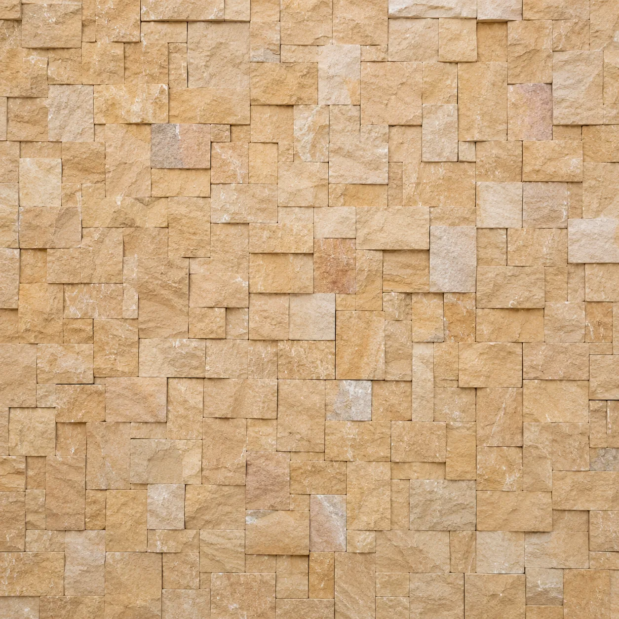 Golden Sand Rustic Cube Wall Cladding Stone