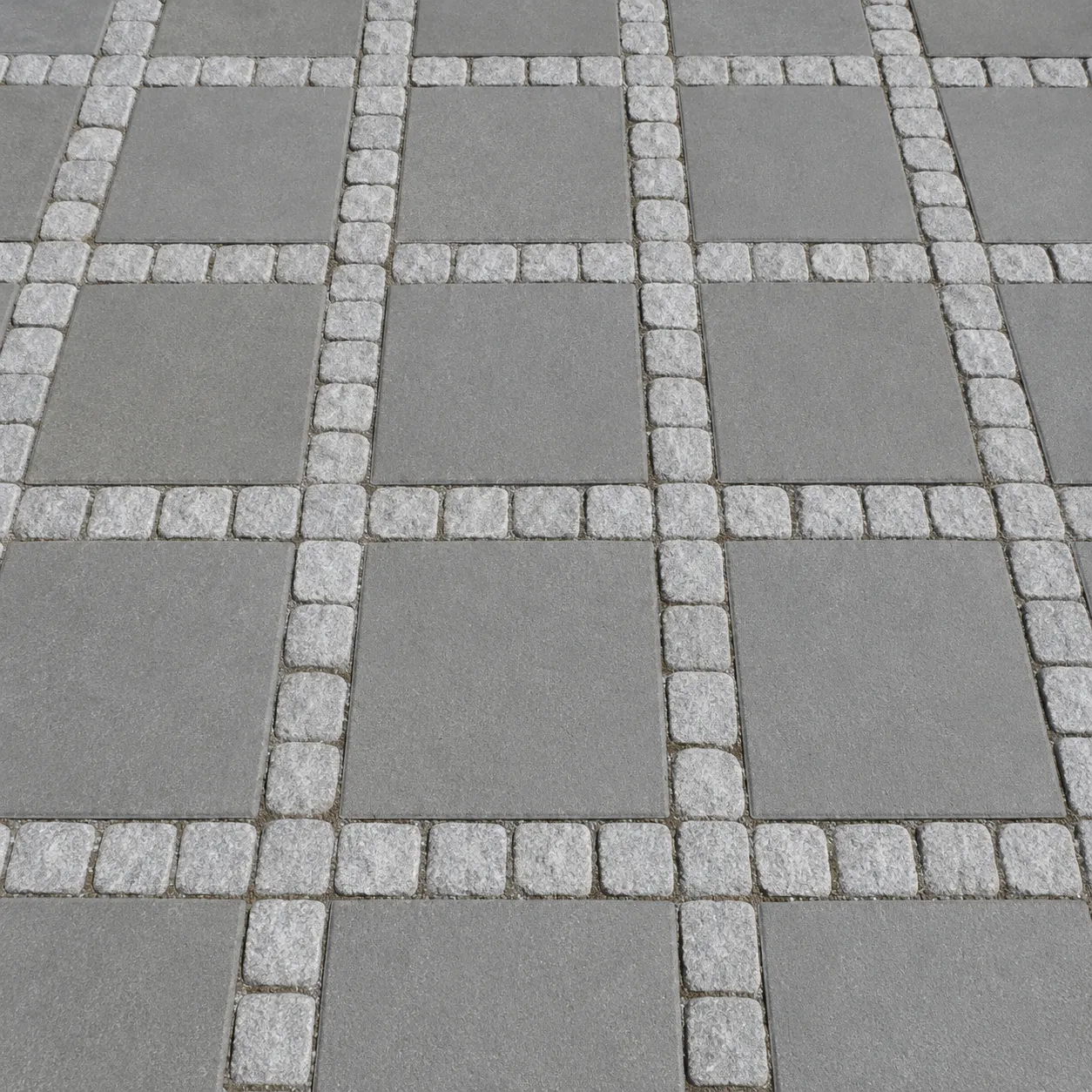 Grey Cobble Pattern Parking Tile – Natural Stone Finish