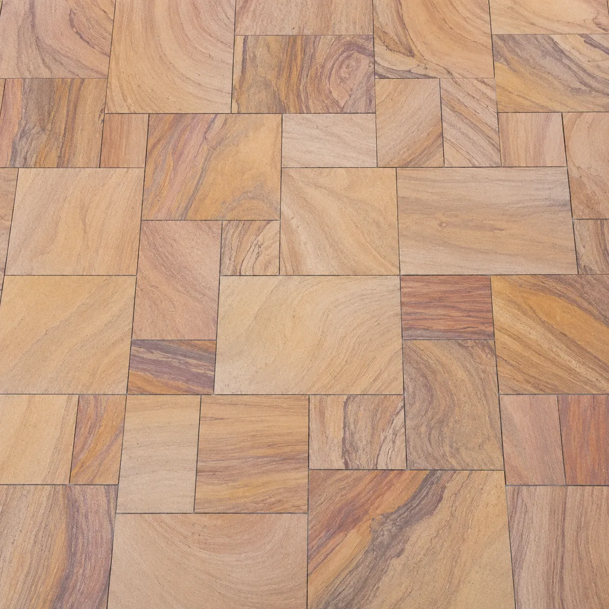 Rainbow Sandstone Parking Tile
